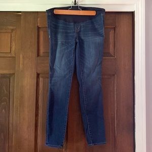 Madewell Over the belly Maternity Skinny Denim Jeans size 26 dark wash